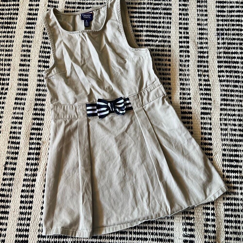 French toast size 8 khaki girls uniform dress
